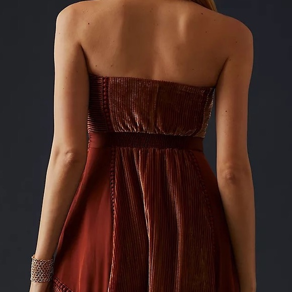 Anthropologie Velvet Asymmetrical Dress - Picture 8 of 15